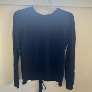 Lululemon Women’s Black Sweater With Fun Braided Design On Back